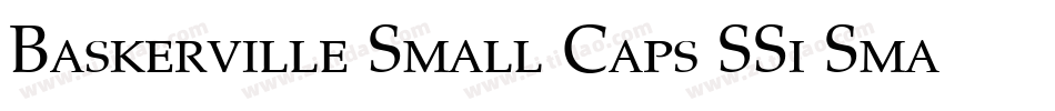 Baskerville Small Caps SSi Small Caps字体转换